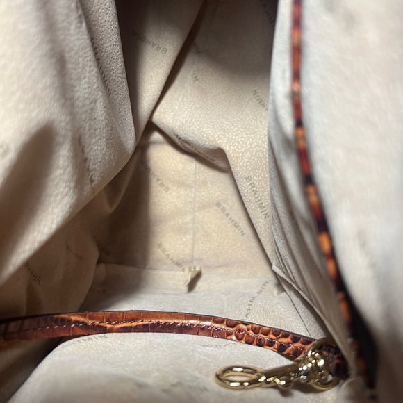 BRAHMIN CAROLINE BROWN SATCHEL like new - Picture 6 of 9